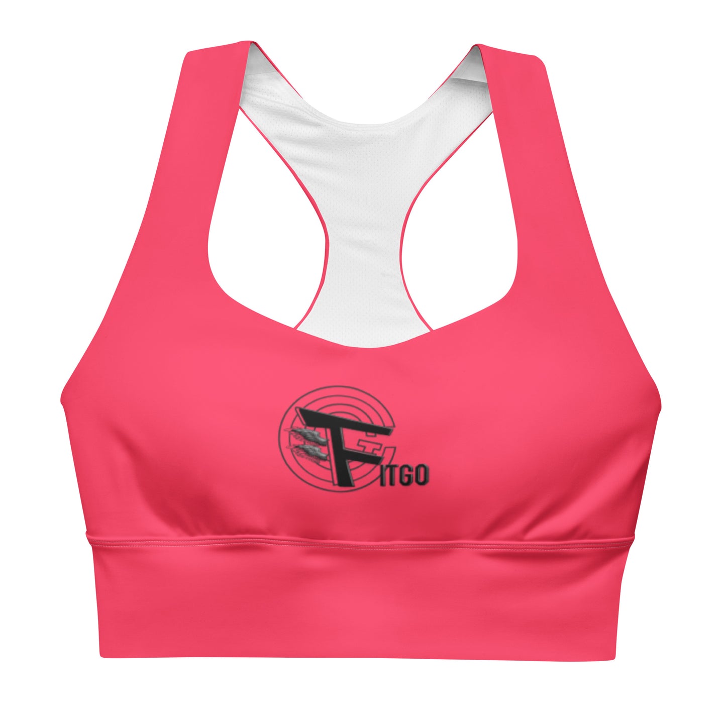 Women's Fitgo Double Logo Plus Size Longline Sports Bra