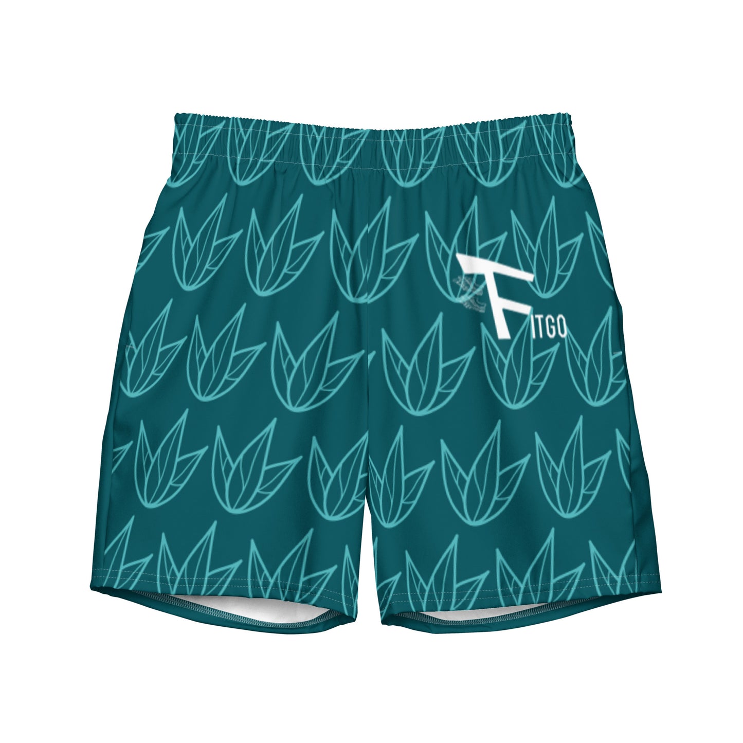 Men's Fitgo Leafy Swim Trunks
