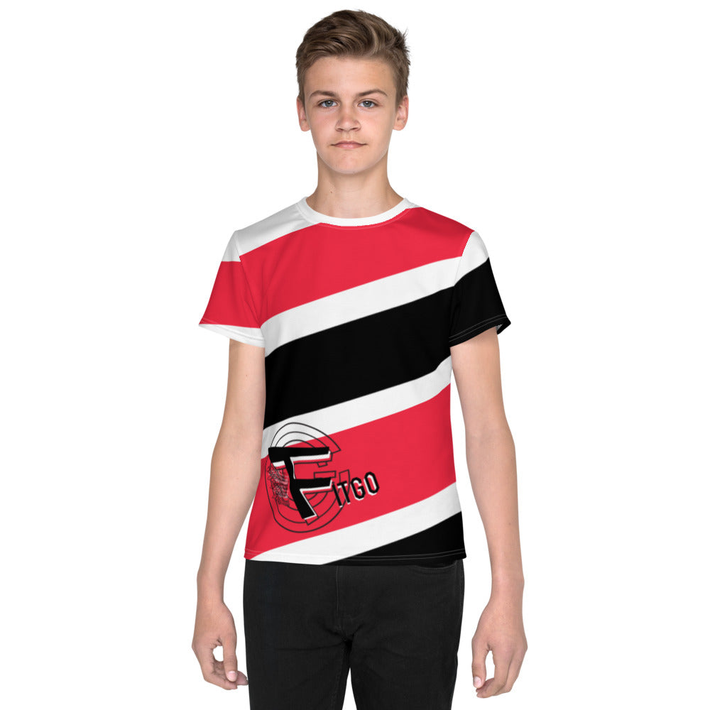 Boy's Fitgo Double Stripe T-Shirt