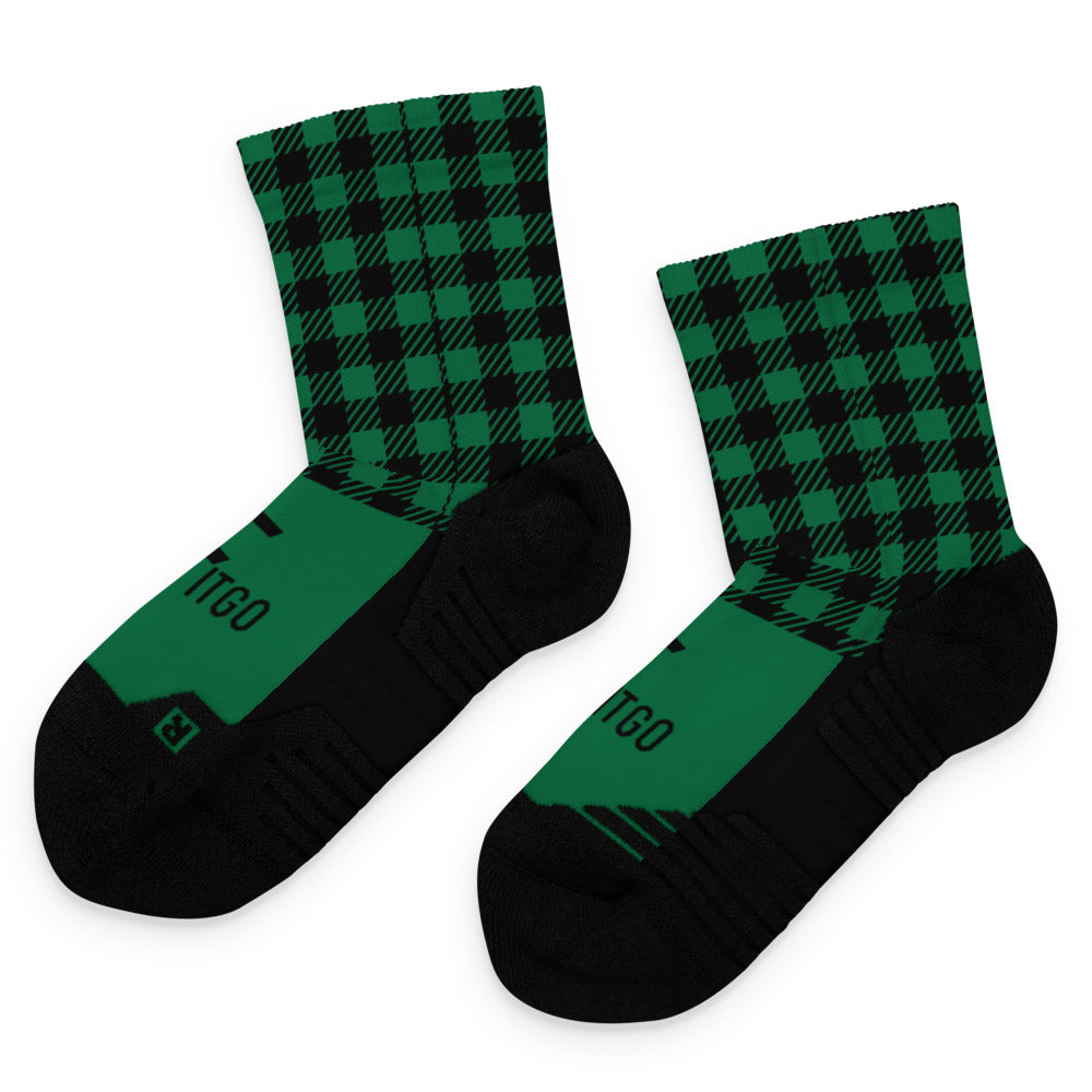 Men's Fitgo Plaid Works 2 Ankle Socks