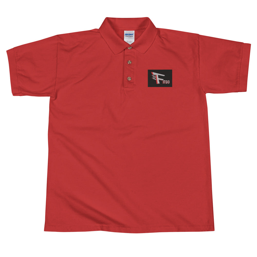 Men's Fitgo Shadowed Embroidered Polo Shirt