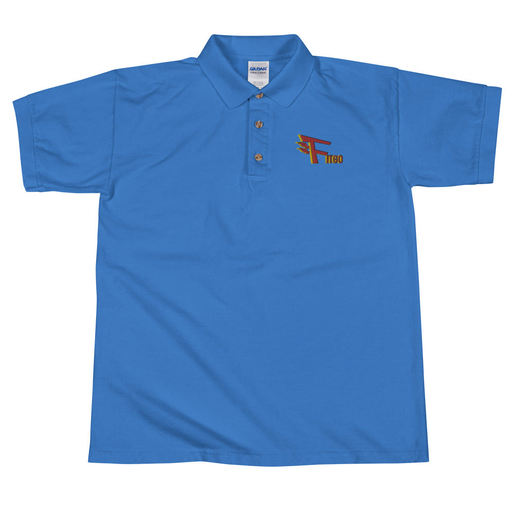 Men's Fitgo Fiery Embroidered Polo Shirt